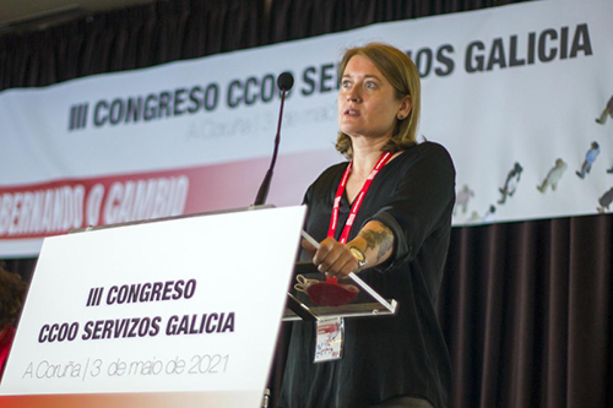 Lucia Trenor. Secretaria General Federacin de Servicios de CCOO Galicia