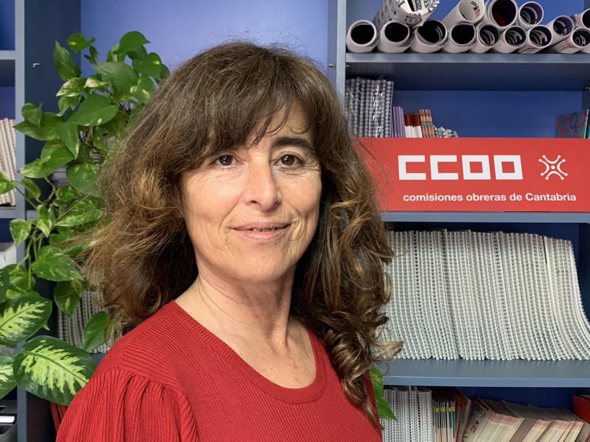 Marta Careaga, secretaria general de la Federacin de Servicios de CCOO en Cantabria